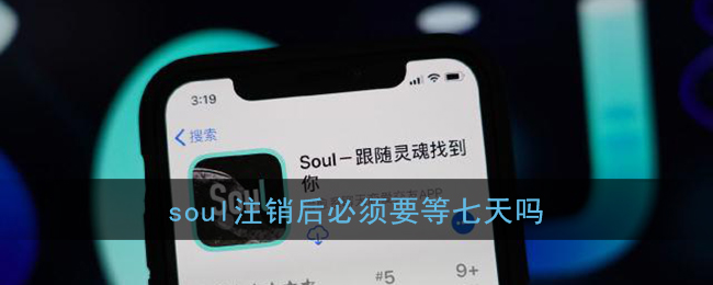 《soul》注销后必须要等七天吗