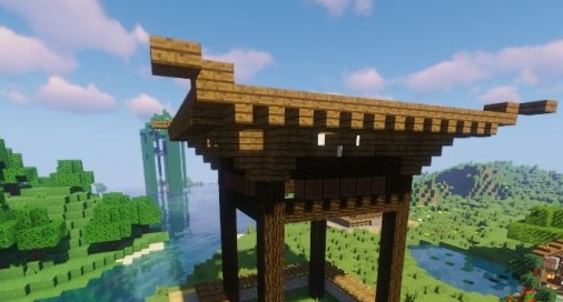 《我的世界》中式古风亭建造教程