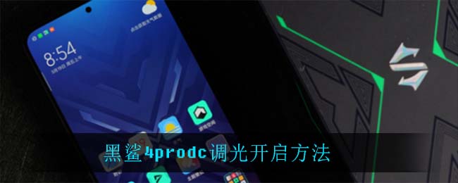 黑鲨4prodc调光开启方法