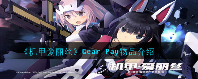 《机甲爱丽丝》Gear Pay物品介绍