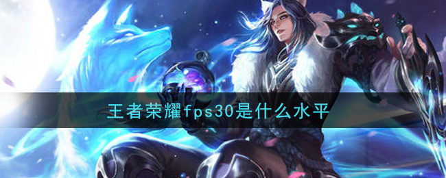 王者荣耀fps30是什么水平