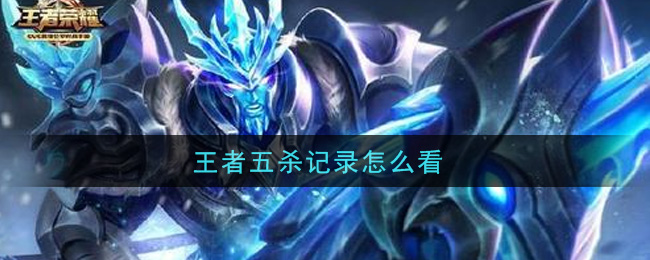 王者五杀记录怎么看