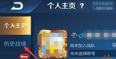 王者荣耀怎么查战绩