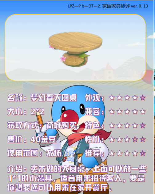 《摩尔庄园手游》梦幻春天圆桌介绍