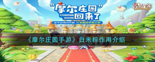 《摩尔庄园手游》白米粽作用介绍