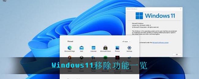 Windows11移除功能一览
