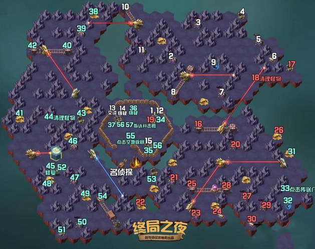 《剑与远征》终局之夜奇境探险通关路线一览