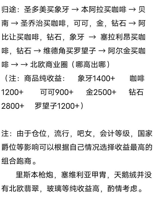《我是航海家》中后期欧非金钻线一览