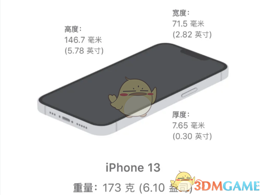 iphone13系列重量介绍