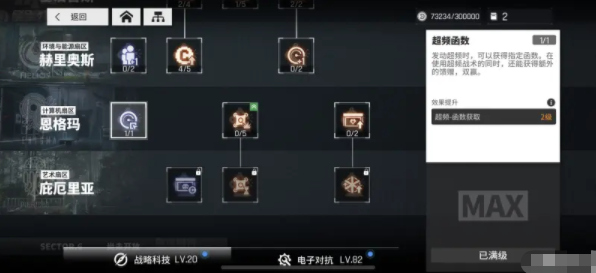 《少前:云图计划》战略科技顺序一览