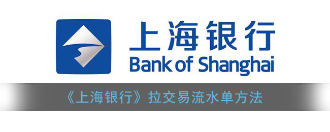 《上海银行》拉交易流水单方法