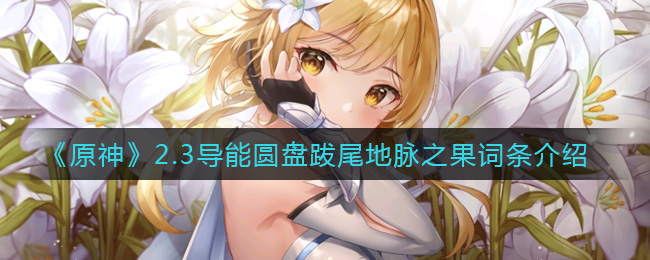 《原神》2.3导能圆盘跋尾地脉之果词条介绍