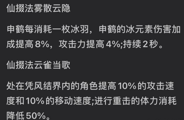 《原神》申鹤特殊天赋一览