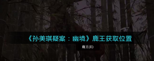 《孙美琪疑案：幽境》五级线索——鹿王