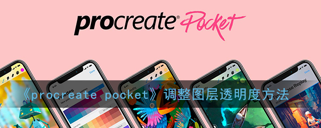 《procreate pocket》调整图层透明度方法