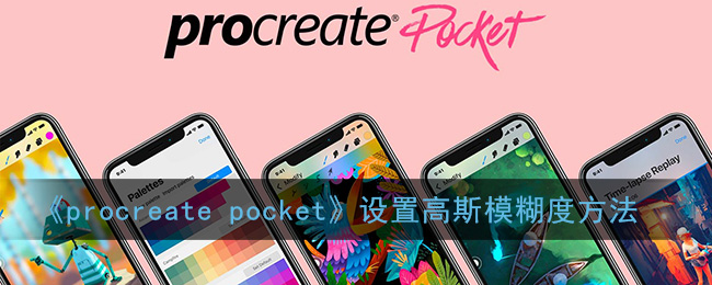 《procreate pocket》设置高斯模糊度方法