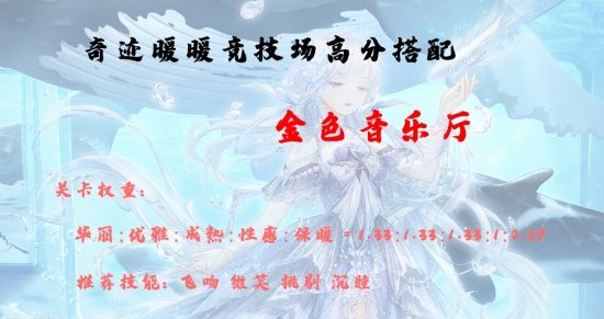 《奇迹暖暖》12月金色音乐厅高分搭配攻略2021