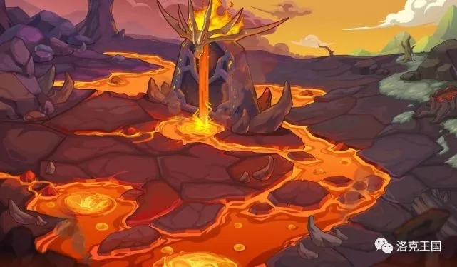 《洛克王国》火系精灵王专属场景之一苍炎界碑介绍