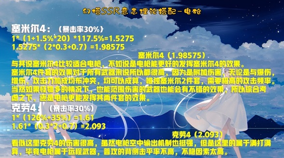 《幻塔》电枪意志搭配推荐
