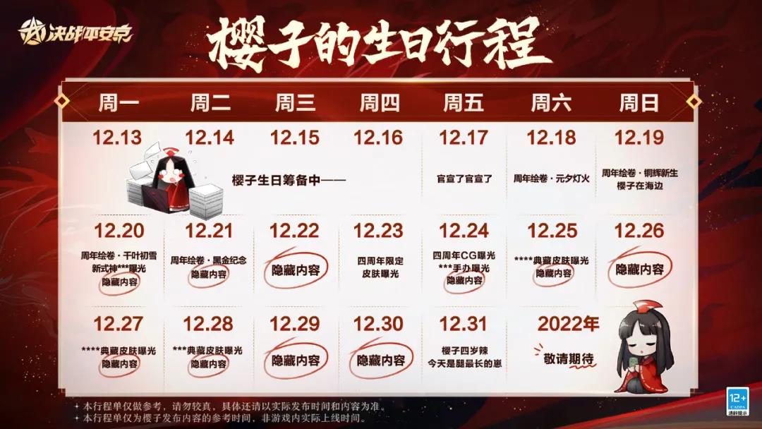 《决战平安京》四周年庆开启时间介绍