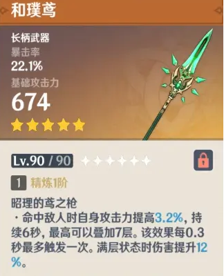 《原神》和璞鸢90级属性介绍
