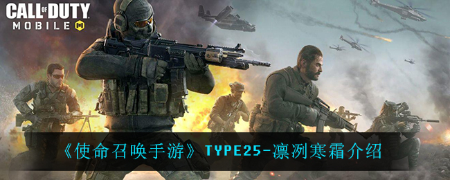 《使命召唤手游》TYPE25-凛冽寒霜介绍