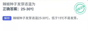 辣椒种子发芽适温为