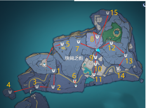 《原神》狭长之街碎石箱位置分享