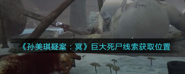 《孙美琪疑案：冥》三级线索——巨大死尸