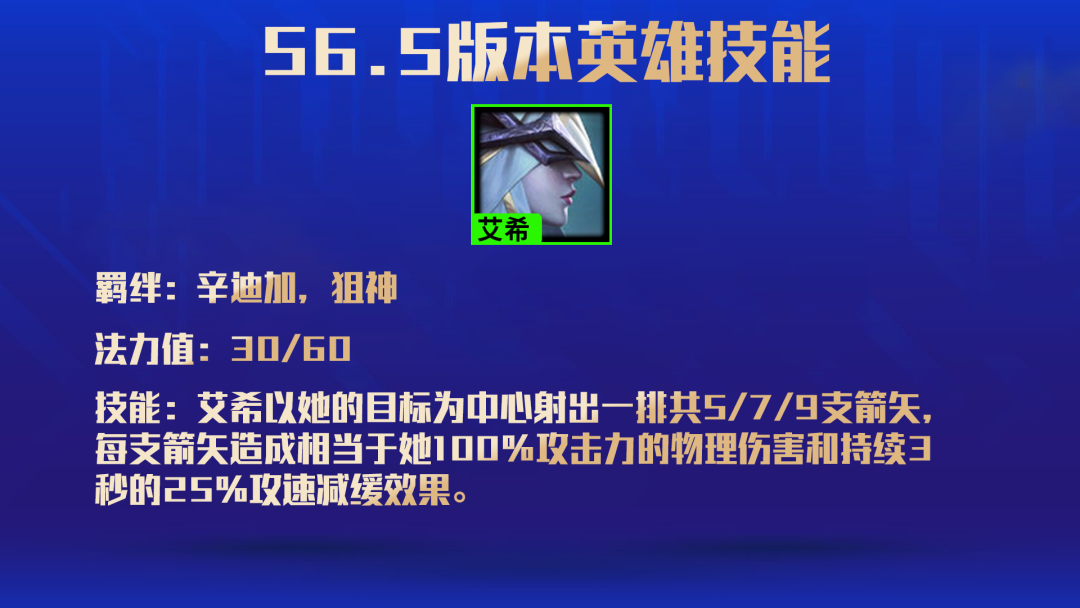 《金铲铲之战》S6.5艾希技能一览