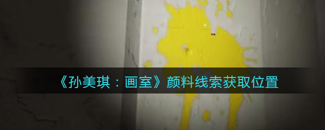 《孙美琪疑案：画室》五级线索——颜料