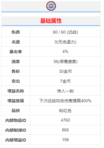 《泰拉瑞亚》中士联盾武器介绍