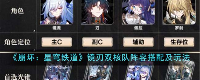 崩坏星穹铁道镜刃双核队伍配置攻略