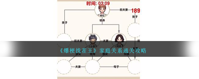 《爆梗找茬王》家庭关系通关攻略