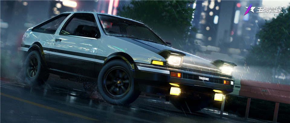 The official car official announced on the stage, and AE86, which has a big move in ＂Ace Run＂!