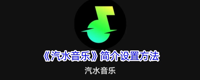 《汽水音乐》简介设置方法