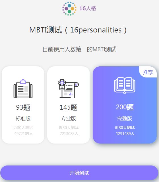 16personalities官网免费入口