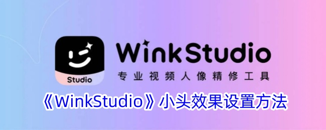 《WinkStudio》小头效果设置方法