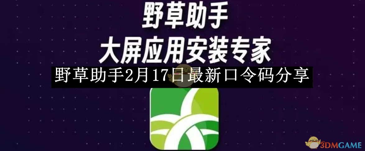 《野草助手》2月17日最新口令码是什么？|《野草助手》2月17日最新口令码分享(图1)