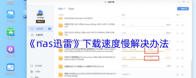 《nas迅雷》下载速度慢解决办法