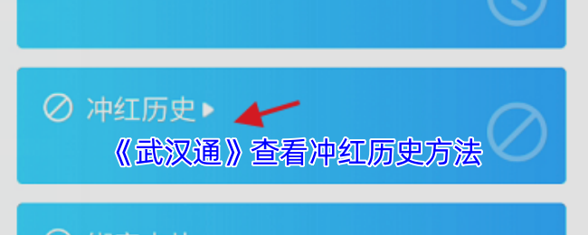 《武汉通》查看冲红历史方法