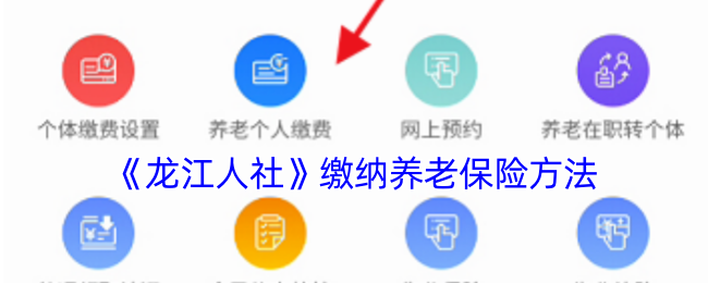 《龙江人社》缴纳养老保险方法