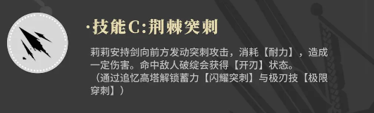 《辉烬》百合骑士莉莉安技能介绍