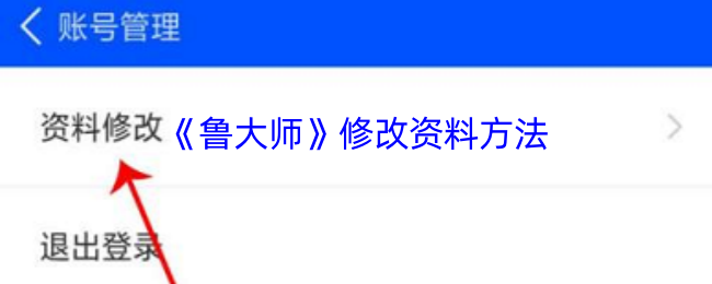 《鲁大师》修改资料方法