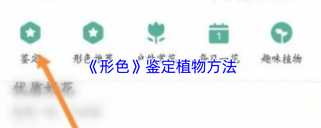 《形色》鉴定植物方法
