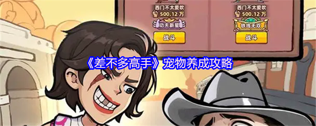 《差不多高手》宠物养成攻略