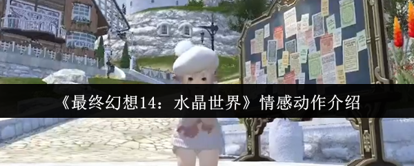 《最终幻想14：水晶世界》情感动作介绍