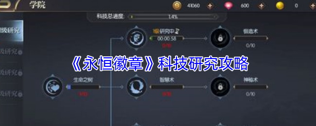 《永恒徽章》科技研究攻略