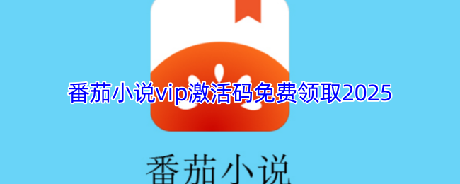 番茄小说vip激活码免费领取2025