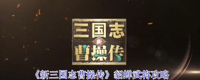 《新三国志曹操传》貂蝉武将攻略